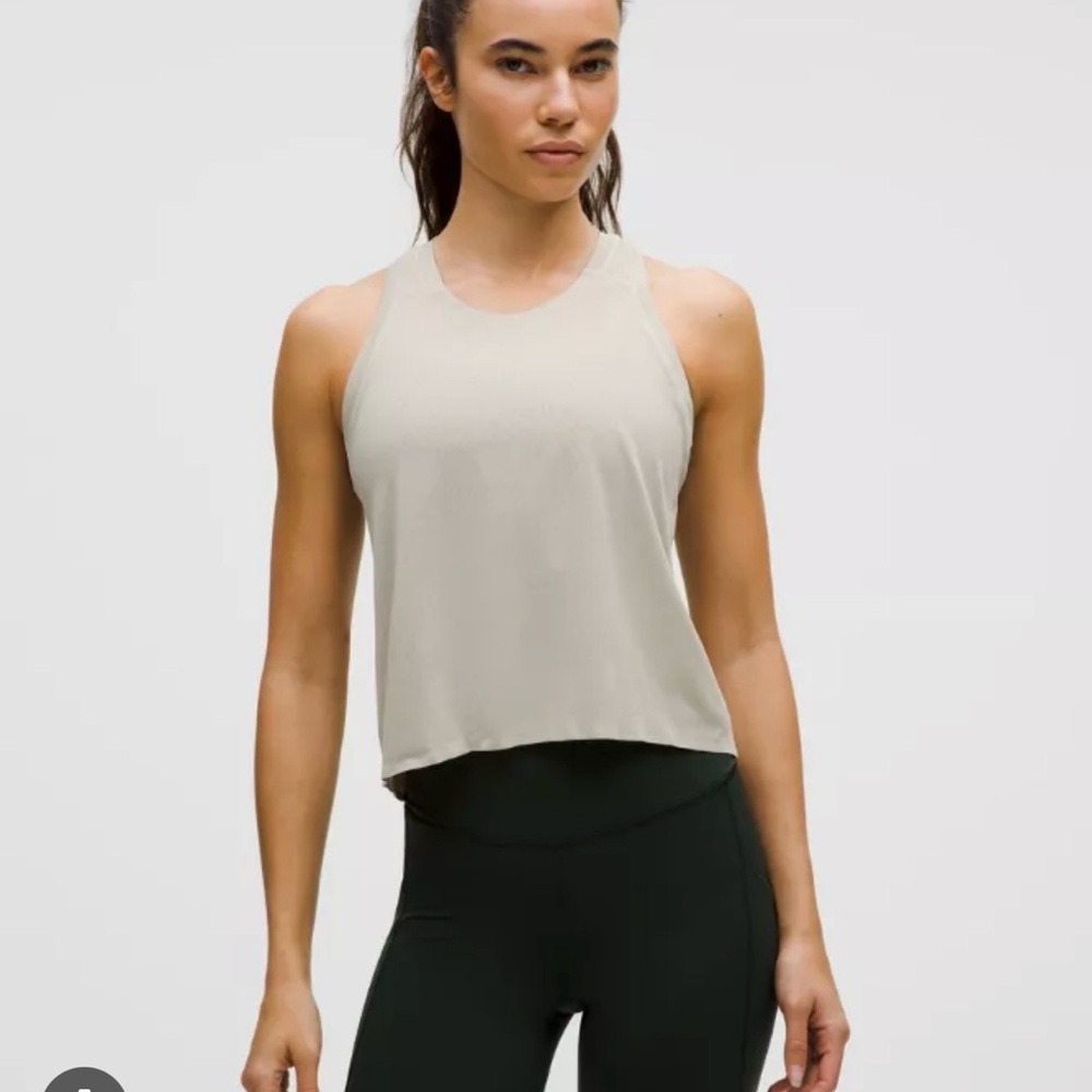 ✨NWT✨ Lululemon Athletica Fast and Free Race Length Tank Mojave Tan  Sz 4